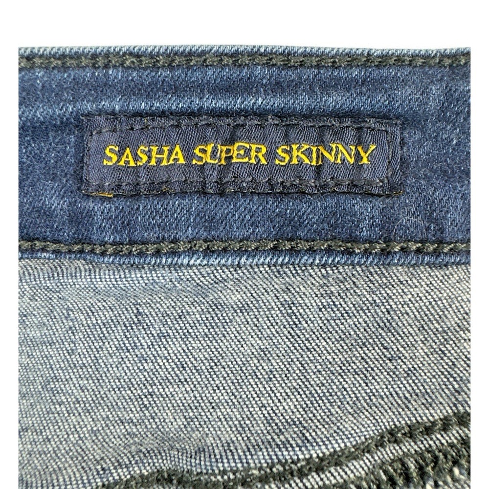 Lucy Brand Sasha Super Skinny Jeans - Dark‎ Wash, Mid-Rise Stretch Denim, 2/26 - Picture 14 of 16